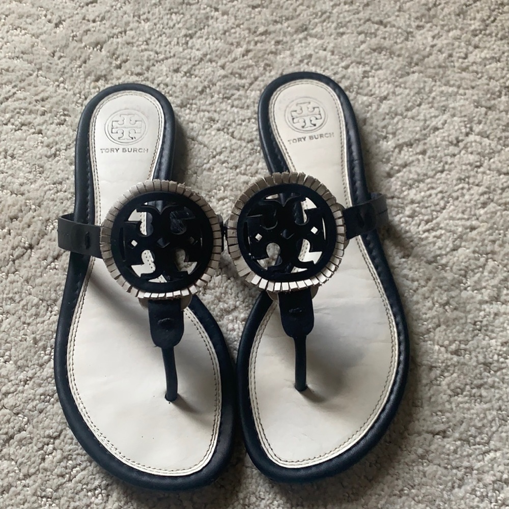 Tory Burch Miller fringe sandals